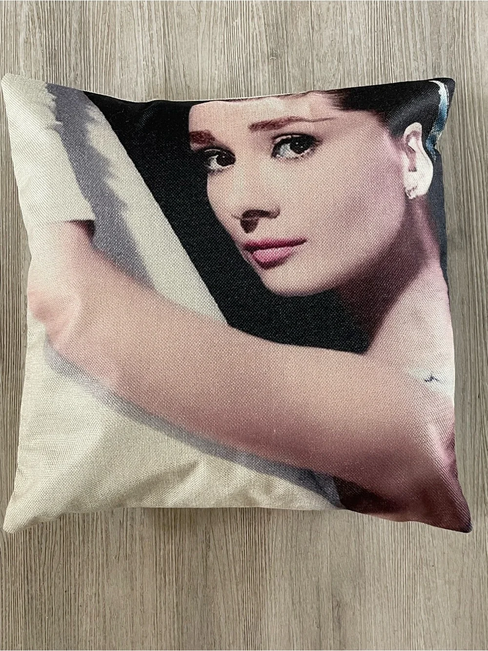 (2)Decorative Portrait Accent Pillows - Pink & Black